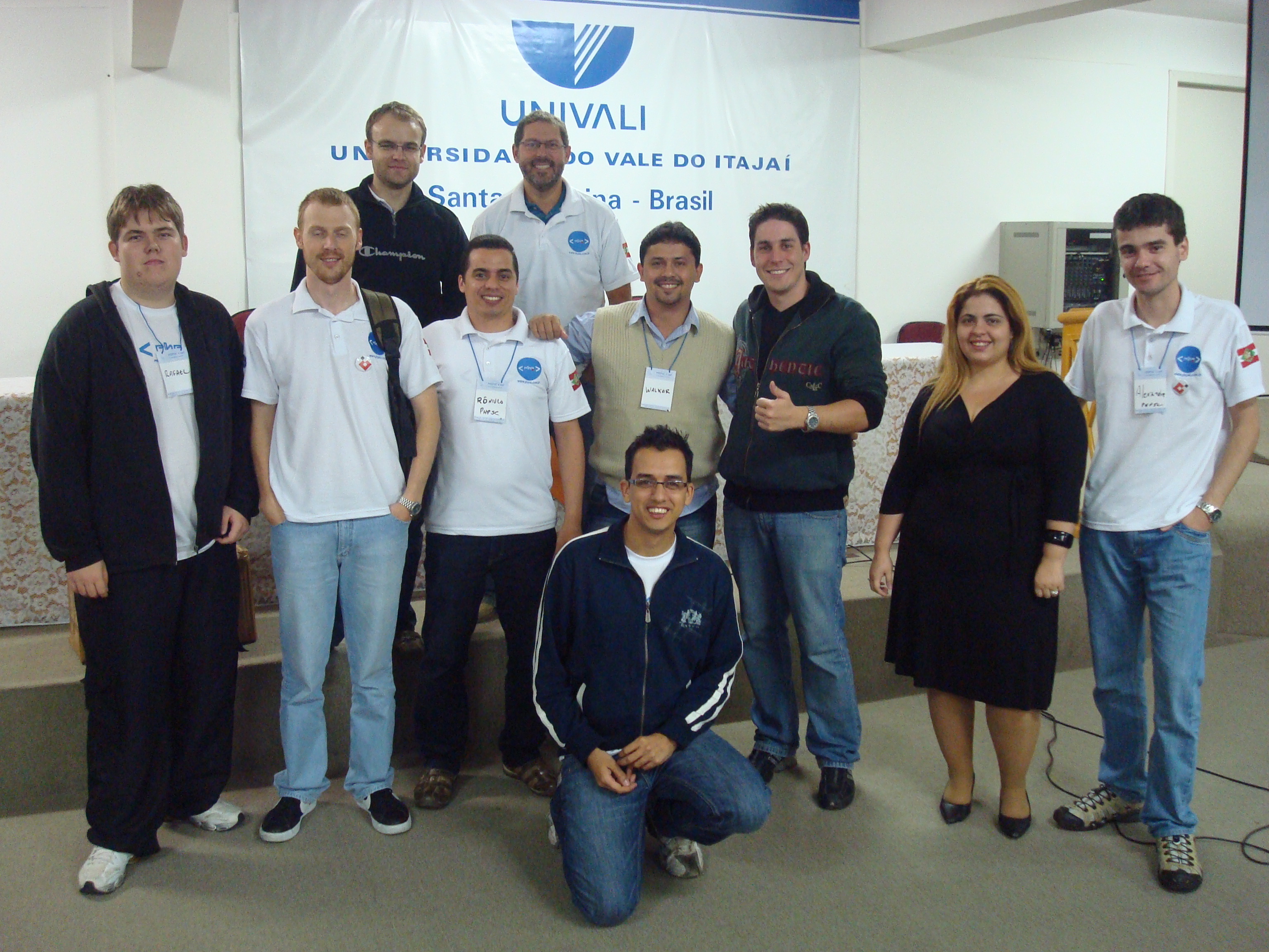Foto dos participantes do PHPSC Conference 2009 na Univali em Itajaí